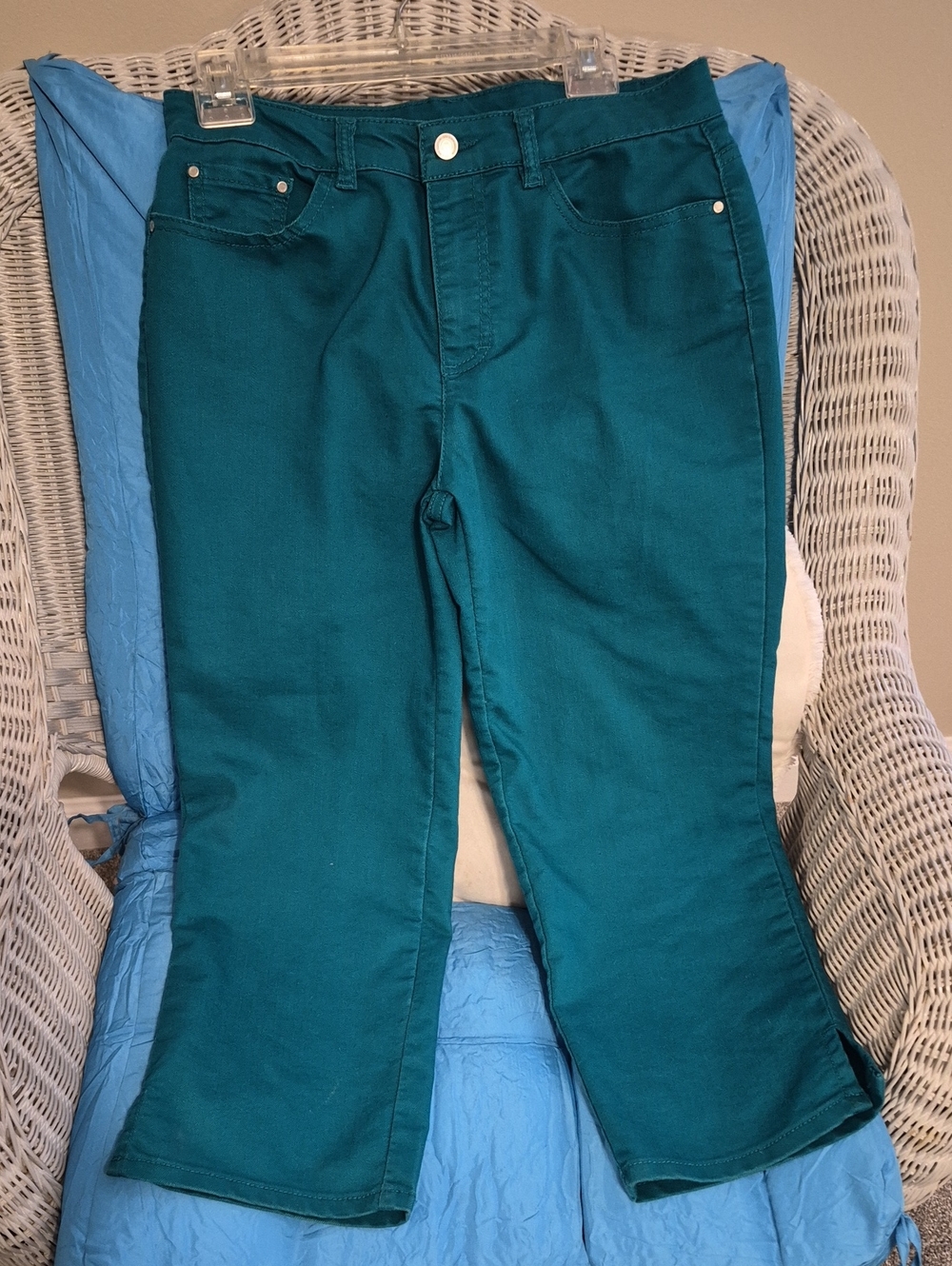 Women's Jaclyn Smith Teal Flare Jeans